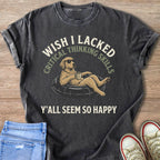 Critical Thinker Golden Retriever T-Shirt