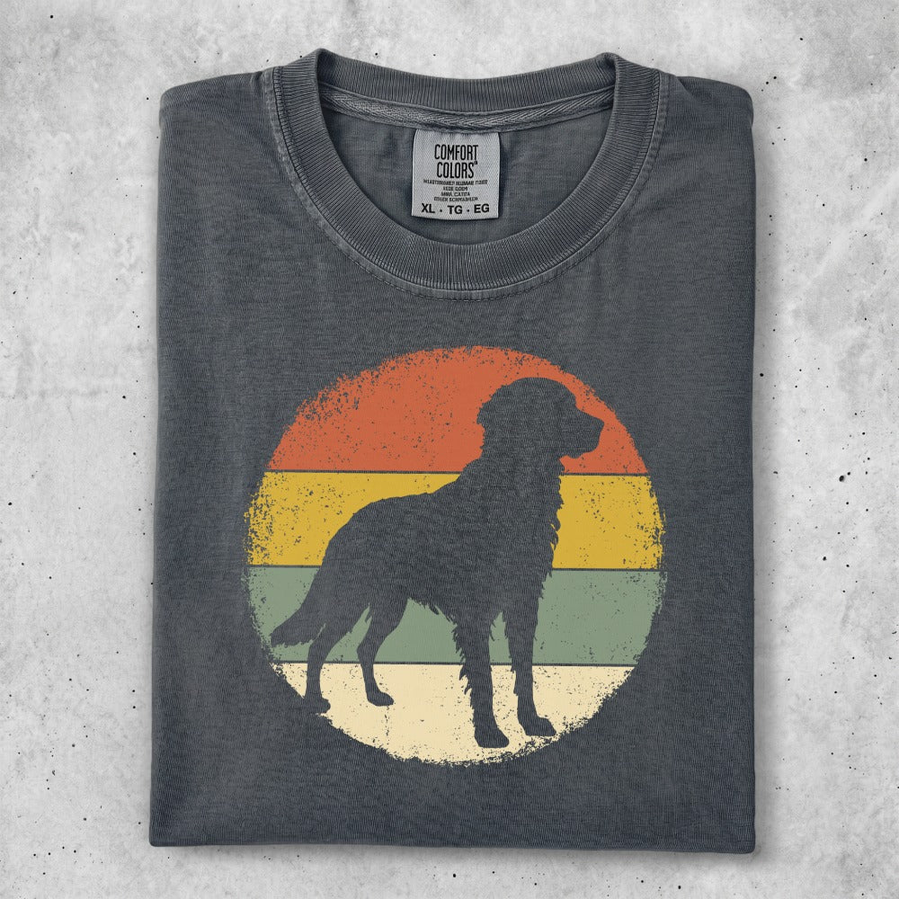 Vintage Sunset Golden Retriever T-Shirt