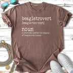 T-shirt with "beagletrovert" definition: a person who prefers Beagles over humans.