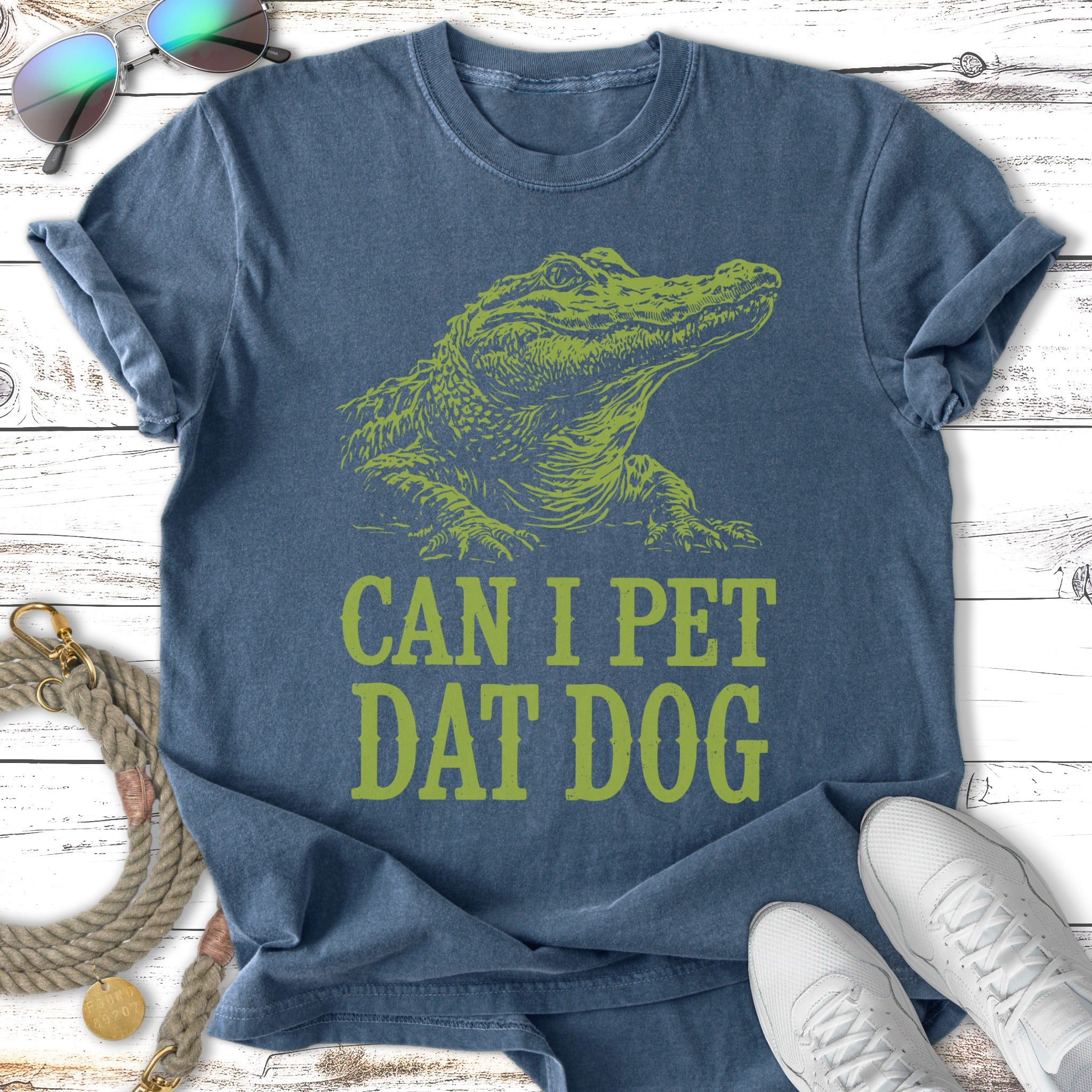 Can I Pet Dat Dog Alligator T-Shirt