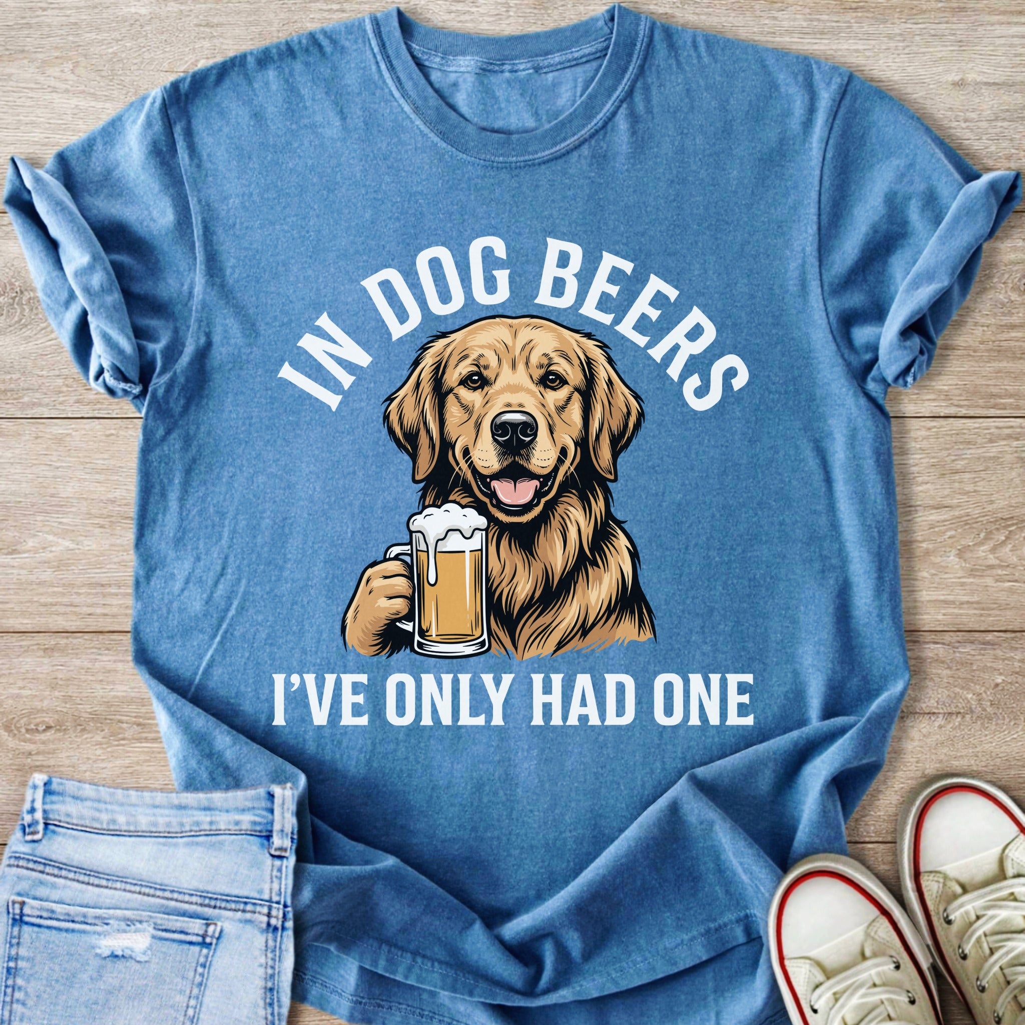 Dog Beers I've Only Had One Golden Retriever T-Shirt