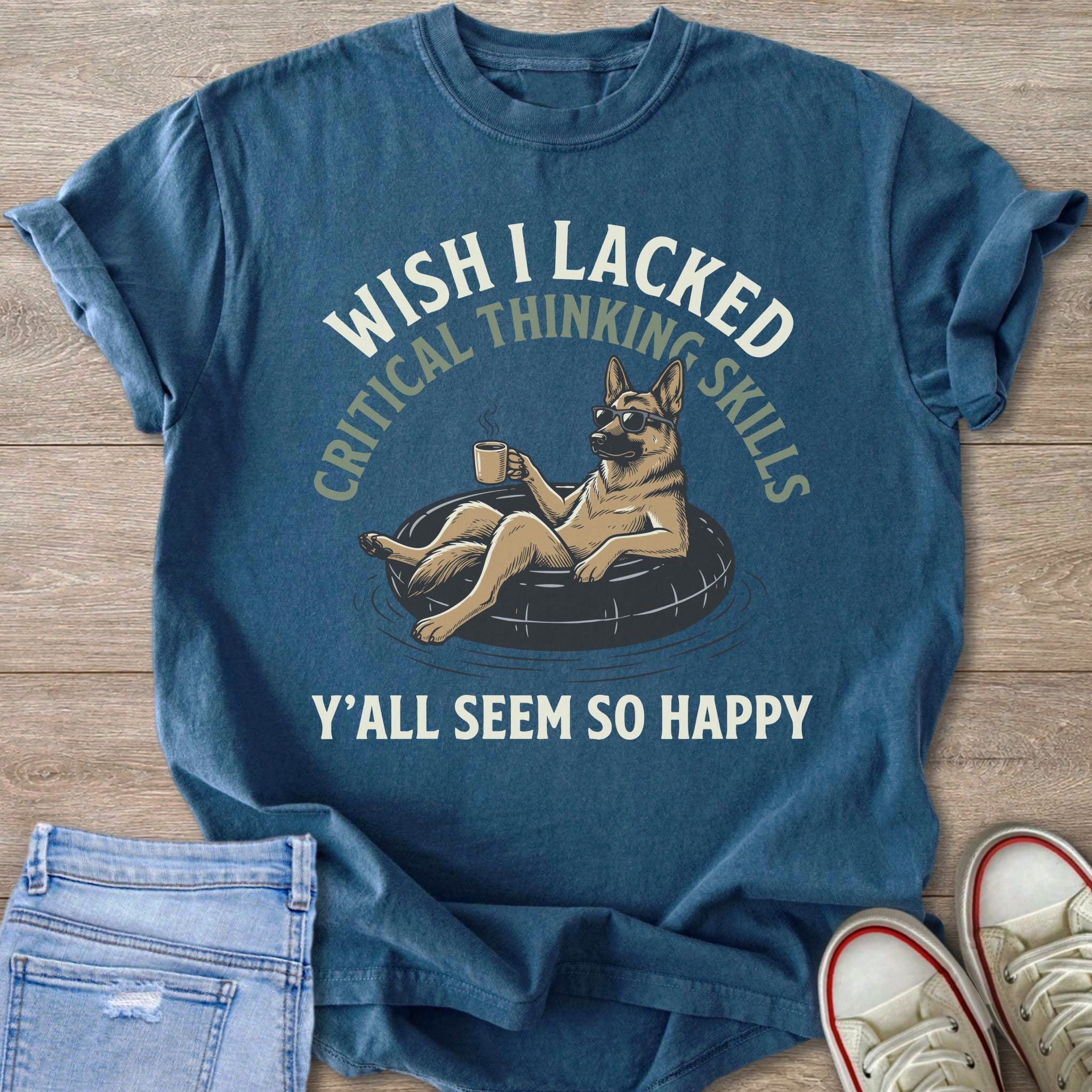 Critical Thinking German Shepherd T-Shirt