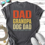 Dad Grandpa Dog Dad Saved The Best For Last graphic tee.